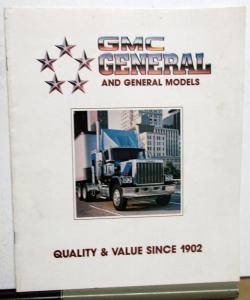 1982 GMC General Heavy Duty Truck Sales Brochure Original