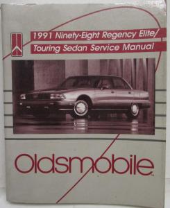 1991 Oldsmobile 98 Regency Elite and Touring Sedan Service Shop Repair Manual