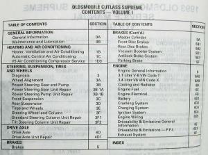 1993 Oldsmobile Cutlass Supreme Service Shop Repair Manual - 2 Volume Set