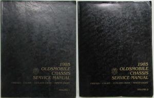 1985 Oldsmobile Chassis Service Manual - Firenza Calais Cutlass 98 - 2 Vol Set