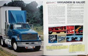 1983 GMC Brigadier Truck EZ Spec Tilt Hood Glider 8000 9500 Sales Brochure Orig