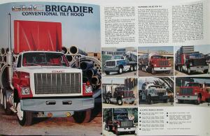 1983 GMC Brigadier Truck EZ Spec Tilt Hood Glider 8000 9500 Sales Brochure Orig