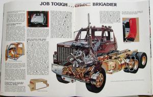 1983 GMC Brigadier Truck EZ Spec Tilt Hood Glider 8000 9500 Sales Brochure Orig