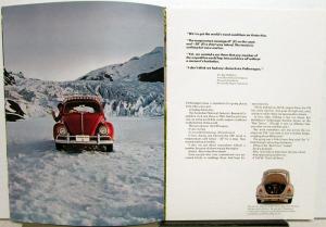 1969 Volkswagen Prestige Dealer Sales Brochure Original Beetle Paul Newman