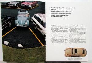 1969 Volkswagen Prestige Dealer Sales Brochure Original Beetle Paul Newman