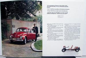 1969 Volkswagen Prestige Dealer Sales Brochure Original Beetle Paul Newman