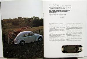 1969 Volkswagen Prestige Dealer Sales Brochure Original Beetle Paul Newman