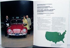 1969 Volkswagen Prestige Dealer Sales Brochure Original Beetle Paul Newman