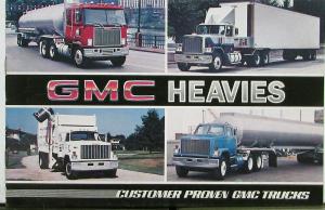 1985 GMC Brigadier Astro General & 5 Star Heavy Duty Trucks Sales Brochure Orig