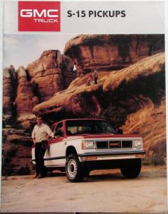 1987 GMC S-15 Pickup Club Gypsy Sierra Trucks Sales Brochure Original