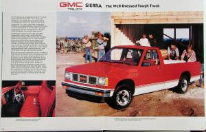 1987 GMC S-15 Pickup Club Gypsy Sierra Trucks Sales Brochure Original