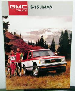 1987 GMC S-15 Jimmy Sierra Gypsy Truck Sales Brochure Original