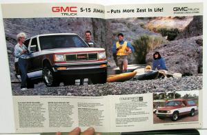 1987 GMC S-15 Jimmy Sierra Gypsy Truck Sales Brochure Original