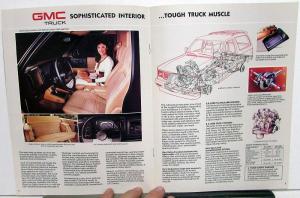 1987 GMC S-15 Jimmy Sierra Gypsy Truck Sales Brochure Original