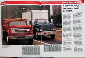 1988 GMC Conventional Med Truck 5000 6000 7000 Top Kick Sales Brochure CANADIAN