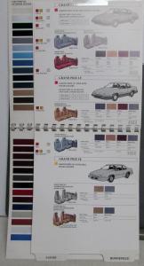 1989 Pontiac Dealer Album Paint Chips Upholstery LeMans Grand Prix Firebird