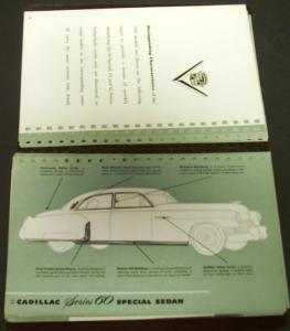 1949 Cadillac Dealer Data Book Original Series 61 62 60 Special 75 Limo Rare