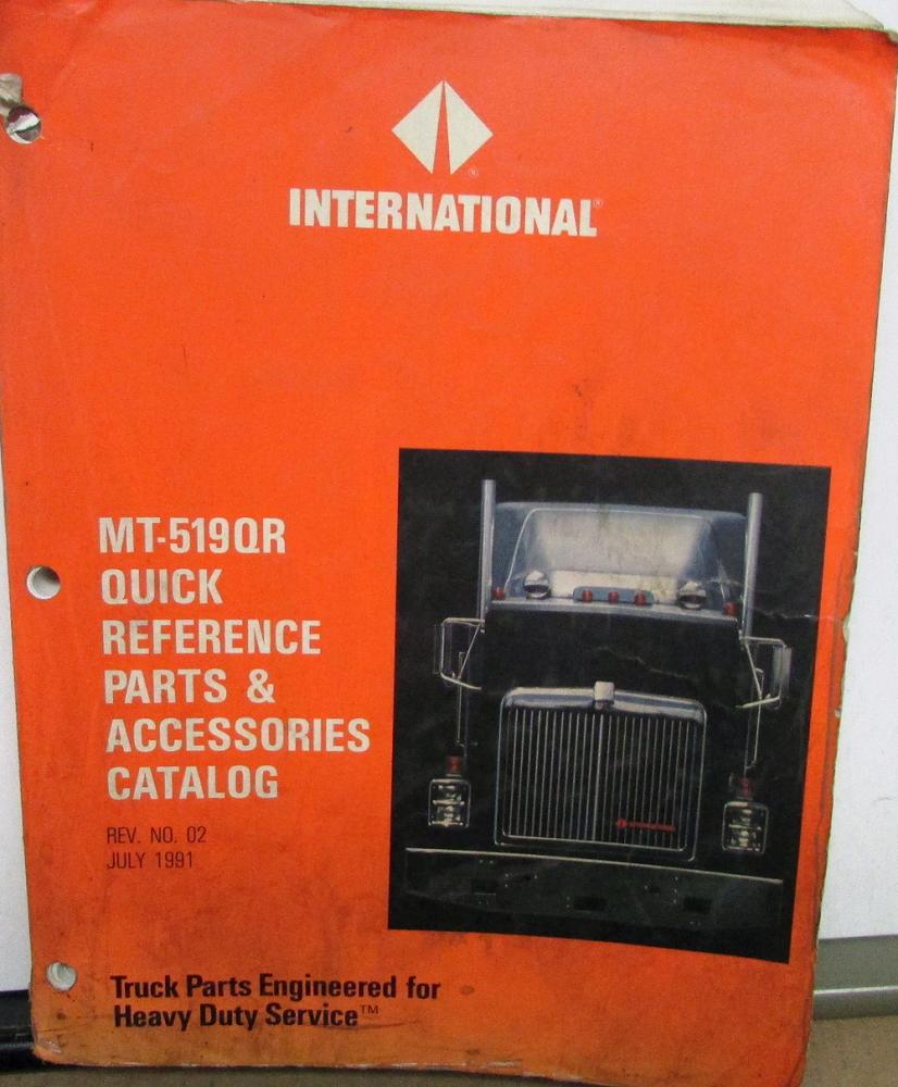 International Truck Quick Reference Parts And Accessories Catalog 1977 1991