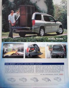 2004 GMC Envoy XL XUA Pickup Truck SUV Sales Brochure Folder Poster Original