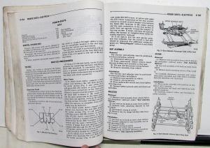 1987 Chrysler Dodge Plymouth RWD Car Service Shop Manual Fifth Avenue Diplomat