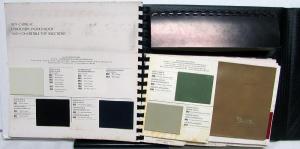 1974 Cadillac Dealer Album Color Upholstery Selection Fleetwood Brougham DeVille