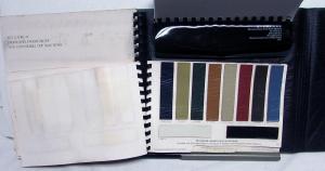 1974 Cadillac Dealer Album Color Upholstery Selection Fleetwood Brougham DeVille