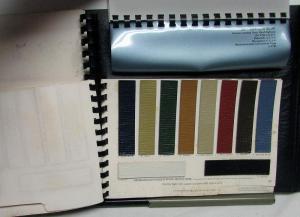 1974 Cadillac Dealer Album Color Upholstery Selection Fleetwood Brougham DeVille