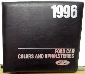 1996 Ford Car Colors & Upholstery Dealers Album F150 Mustang Thunderbird