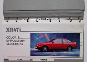 1989 Merkur Color & Upholstery Selection XR4Ti Scorpio