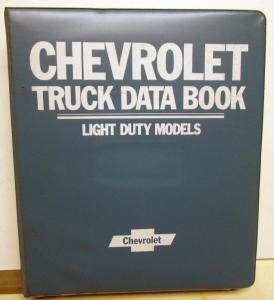 1984 Chevrolet Truck Data Book Dealer AlbumS C/K Pickup Jimmy Van