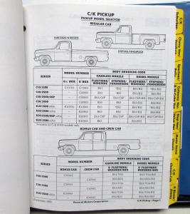 1984 Chevrolet Truck Data Book Dealer AlbumS C/K Pickup Jimmy Van