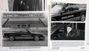 1988 Oldsmobile Cutlass Supreme Indy 500 Pace Car Media Information Press Kit