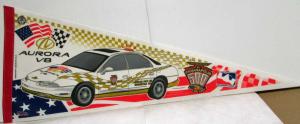 1997 Oldsmobile Aurora V8 Indianapolis 500 Pace Car Pennant Flag