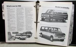 1985 Ford Truck Facts Book Options F Series Ranger Bronco C/K Econo