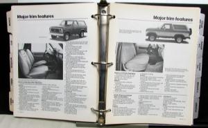 1985 Ford Truck Facts Book Options F Series Ranger Bronco C/K Econo