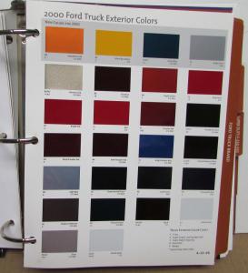 2000 Ford Trucks Source Book Paint Chips F-150 250 Spuer Duty 350-750 Econoline