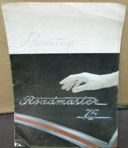 1957 Buick Roadmaster 75 ORIGINAL Sales Brochure Oversized Color