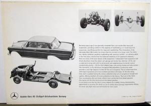 1963 Mercedes-Benz 190D Sales Brochure Large Folder W/Spec Data Sheet P2233/3