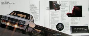 1984 Cadillac Cimarron Sedan Features Sales Brochure Original