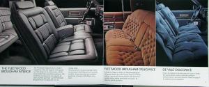 1984 Cadillac DeVilles Fleetwood Broughams Rear Wheel Dr Sales Brochure Orig