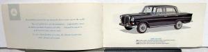 1966 Mercedes-Benz Passenger Cars Sales Brochure - 200 230 220 300 Grand Sedan