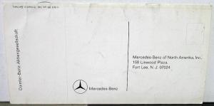 1966-1967 Mercedes-Benz European Delivery Program Brochure
