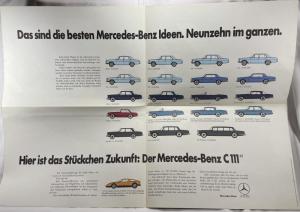 1971 Mercedes-Benz Best Ideas and Small Piece of Future Sales Poster - German