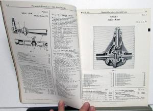 1935 Plymouth Dealer Parts List Book Catalog Original PJ PJX Text Illustrations