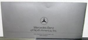 1972 Mercedes-Benz Full Line Sales Brochure Includes C111