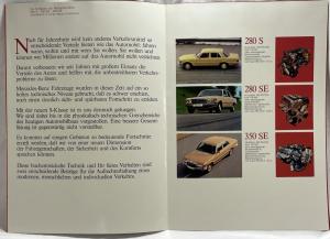 1973 Mercedes-Benz 350SE Sales Folder Brochure - German Text