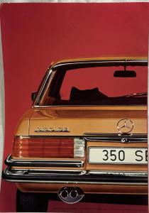 1973 Mercedes-Benz 350SE Sales Folder Brochure - German Text