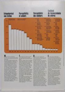 1974 Mercedes-Benz Standard Colors Metallic Paintwork Chart - Hood Emblem Cover