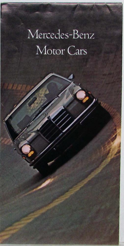 1968-1971 Mercedes-Benz Motor Cars Sales Folder Brochure