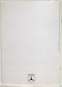 1975 Mercedes-Benz Special Equipment Brochure - Fench Text